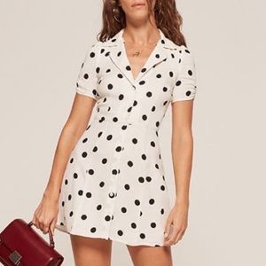 Reformation Polka Dot Britta Dress